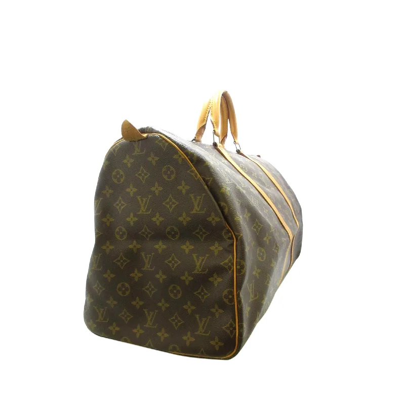 Louis Vuitton bags with a front - zip pocket for small items like keysLouis Vuitton Monogram Keepall 55 (SHG-35053)