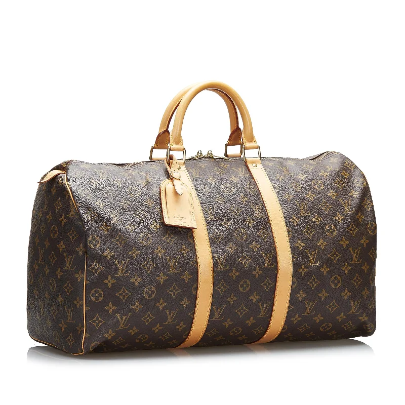 Louis Vuitton Twist bags with a crystal - embellished LV - turnlockLouis Vuitton Monogram Keepall 50 (SHG-AKQ2H9)