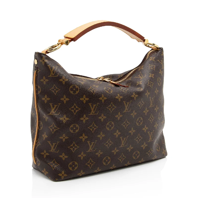 Louis Vuitton bags with a detachable mobile phone holder for convenienceLouis Vuitton Monogram Canvas Sully PM Shoulder Bag (SVXZ9s)