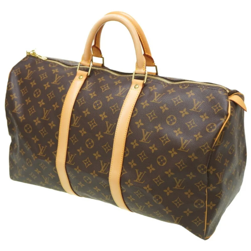 Ladies Louis Vuitton handbags with a detachable coin purse insideLOUIS VUITTON Monogram Keepall 50 M41426 Handbag