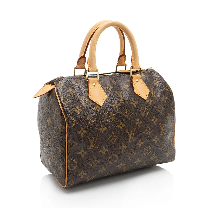 Medium - sized Louis Vuitton tote bags for work and shoppingLouis Vuitton Monogram Canvas Speedy 25 Satchel (zlhtW7)