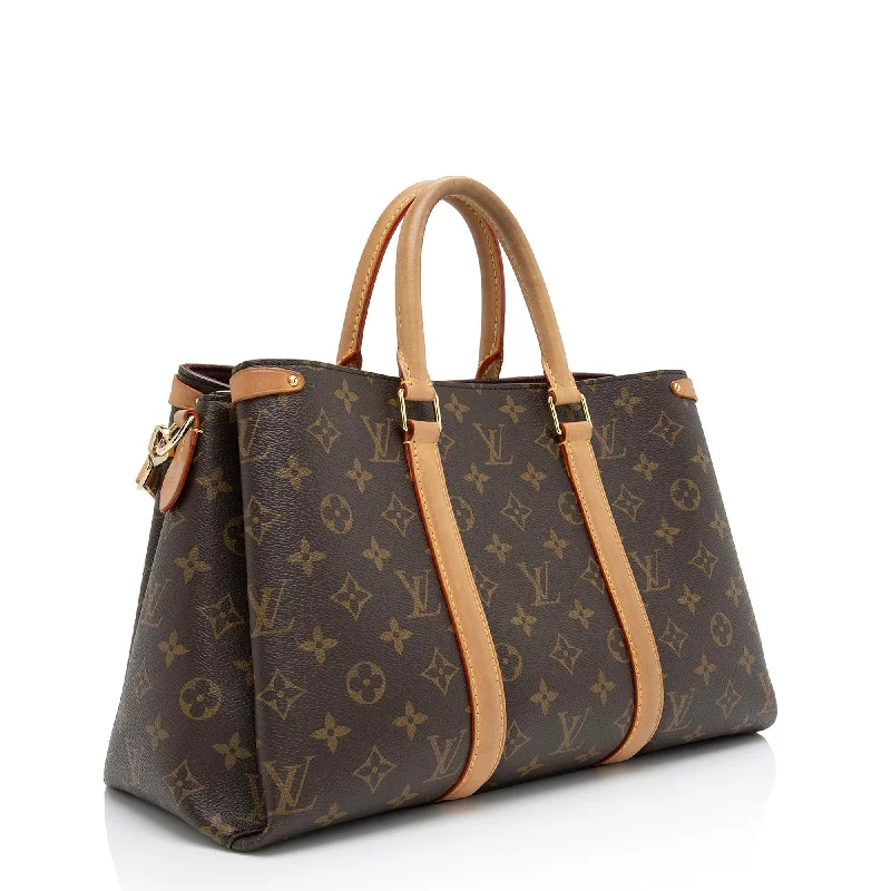 Ladies Louis Vuitton Capucines bags with gold - toned hardwareLouis Vuitton Monogram Canvas Soufflot MM Satchel (cmgf52)