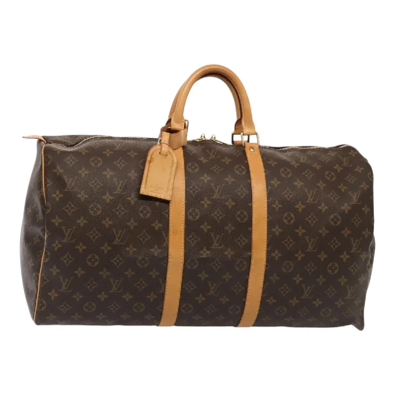 Louis Vuitton tote bags with a spacious interior and multiple pocketsLOUIS VUITTON Monogram Keepall 55 Boston Bag M41424 LV Auth bs17062