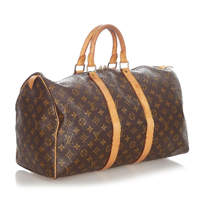 Louis Vuitton Capucines bags with smooth calfskin leather for luxuryLouis Vuitton Monogram Keepall 45 (SHG-36350)