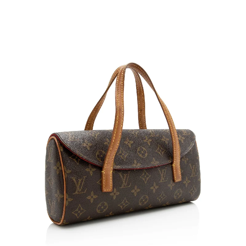 Louis Vuitton tote bags with a double - handle and shoulder - strap optionLouis Vuitton Monogram Canvas Sonatine Satchel (22242)