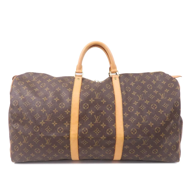 Ladies Louis Vuitton Capucines bags with a detachable shoulder strapLouis Vuitton Monogram Keep All 60 Boston Bag Brown M41422