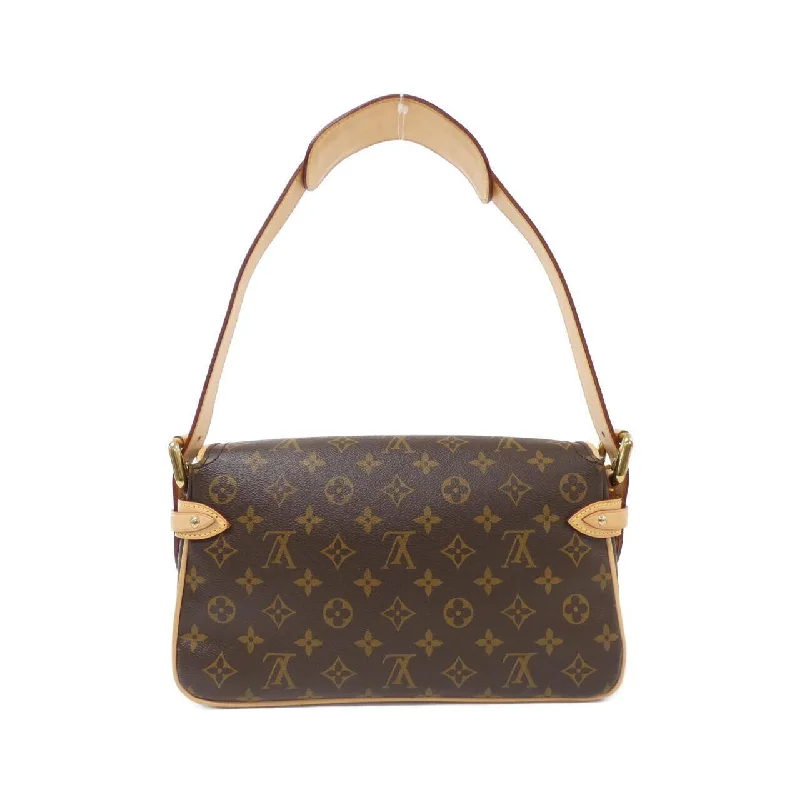 Louis Vuitton tote bags with a printed LV logo on the front for brand visibilityLouis Vuitton Hadson Shoulder Bag