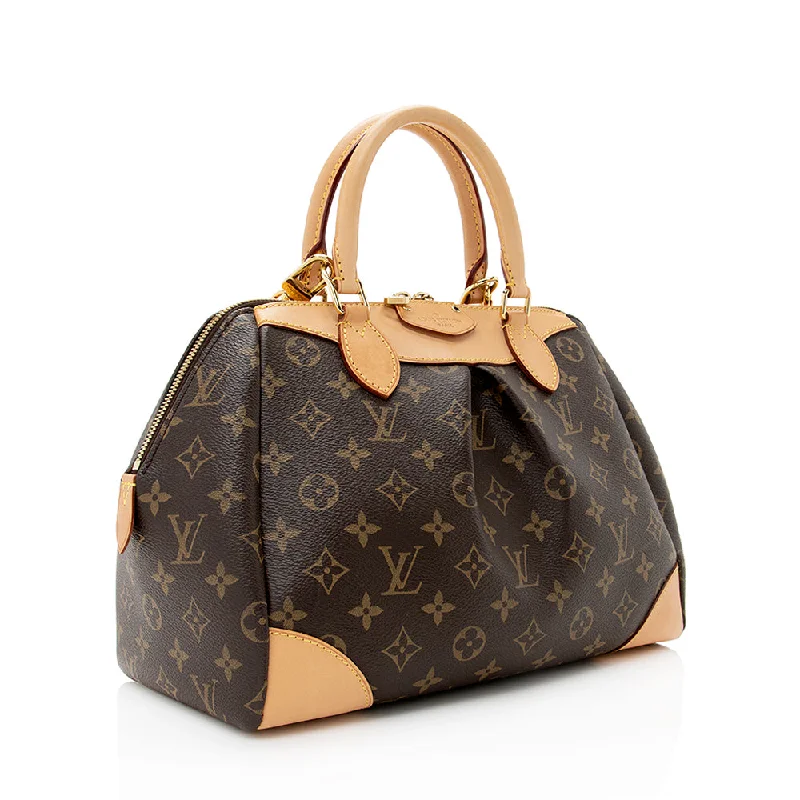 Louis Vuitton handbags with a back - zip pocket for storing valuablesLouis Vuitton Monogram Canvas Segur Satchel (19651)