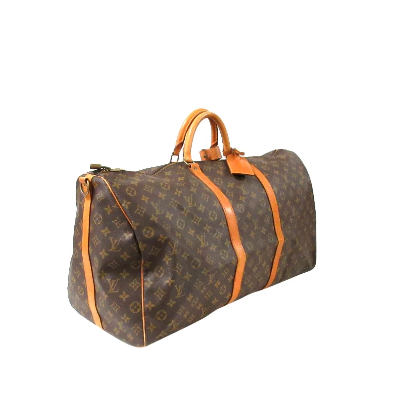 Louis Vuitton Alma bags with a monogram - embossed leather surfaceLouis Vuitton Monogram Keepall 60 (SHG-35762)