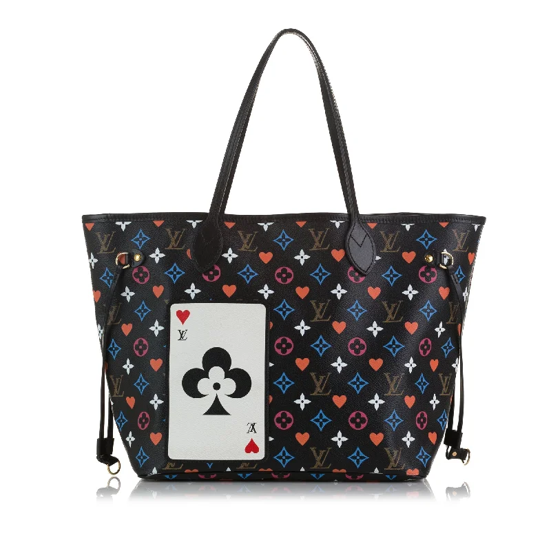 Ladies Louis Vuitton shoulder bags with a magnetic - closure flap for easeLouis Vuitton Game On Neverfull MM Monogram Canvas