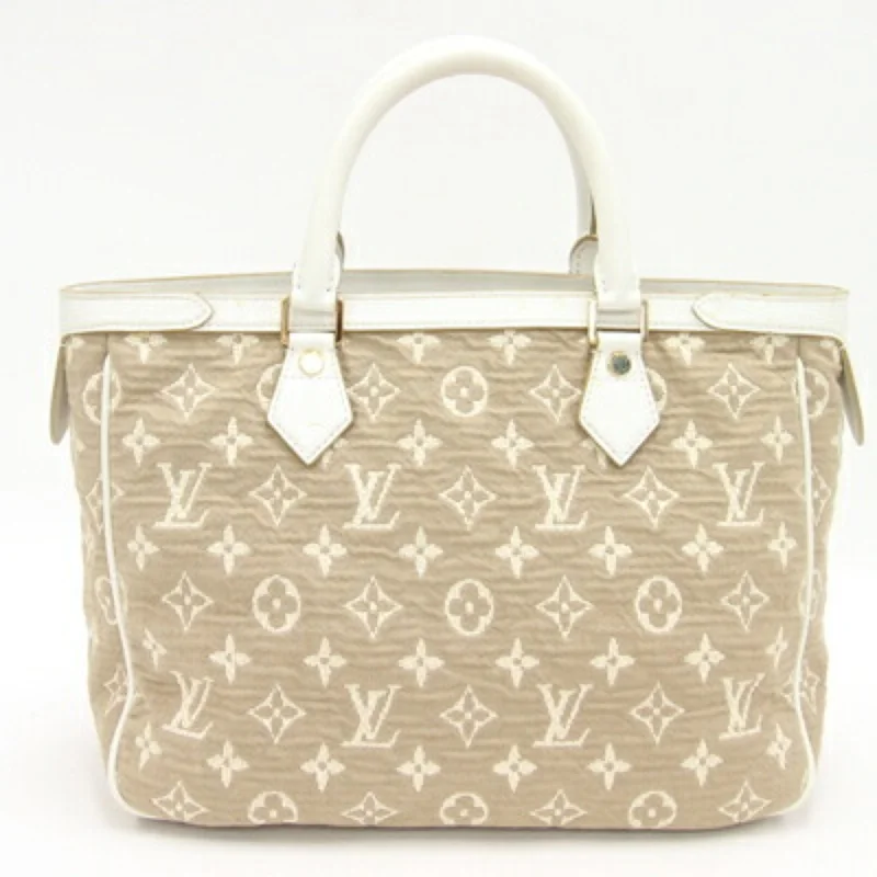 Louis Vuitton tote bags with a printed LV logo on the front for brand visibilityLOUIS VUITTON Handbag Monogram Sabia Hippo MM M93496 Bronze Ladies Beige Strap