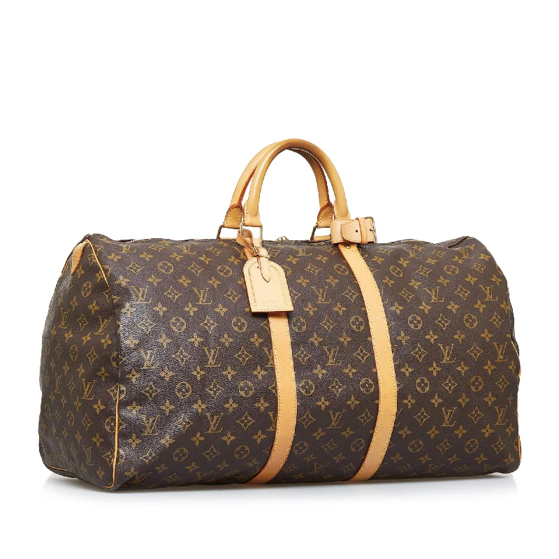 Louis Vuitton Speedy bags in monogram canvas for a classic lookLouis Vuitton Monogram Keepall 50 (SHG-0ONQfE)