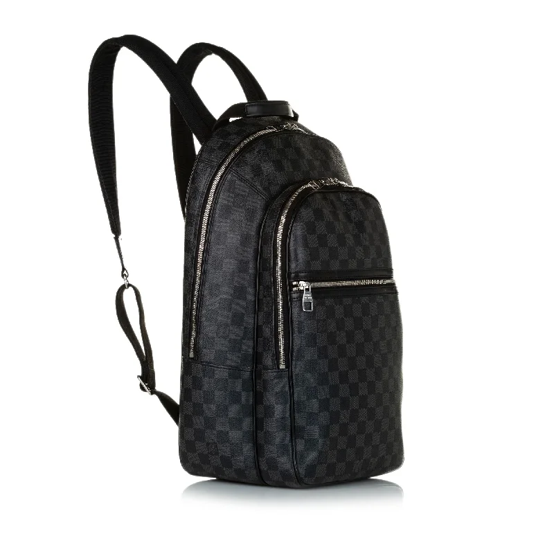 Louis Vuitton crossbody bags with a woven leather strap for textureLouis Vuitton Damier Graphite Michael (32209)