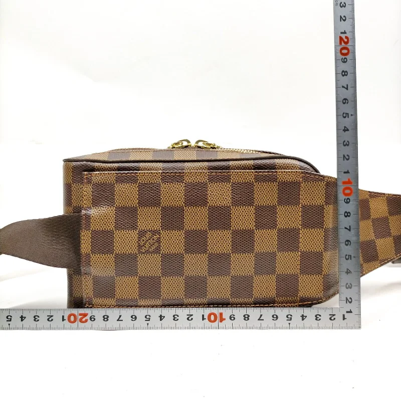 Louis Vuitton Alma bags with a monogram - embossed leather surfaceLouis Vuitton Geronimos Ebene Brown Damier Crossbody