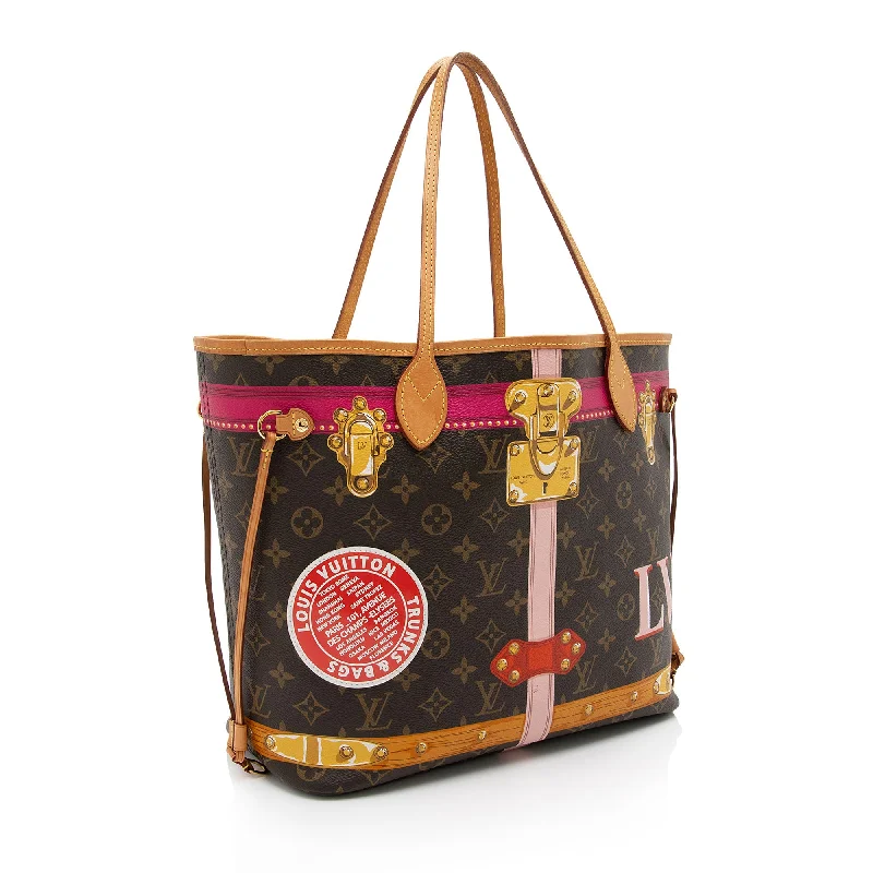 Louis Vuitton Twist bags with a contrast - colored interior for visual interestLouis Vuitton Monogram Canvas Summer Trunk Neverfull MM Tote (pNZbIg)