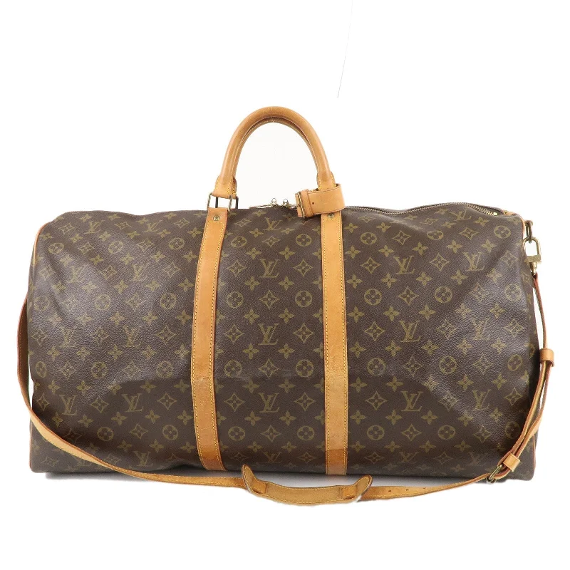 Louis Vuitton tote bags with a water - resistant coating for outdoor useLouis Vuitton Monogram Keep All Bandouliere 60 Bag M41412