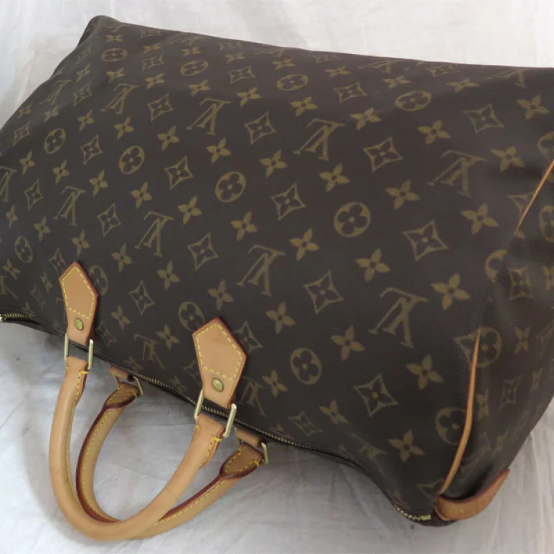 Louis Vuitton handbags with a patent - leather finish for a shiny lookLOUIS VUITTON Handbag Monogram Speedy 40 Canvas Brown Unisex M41522