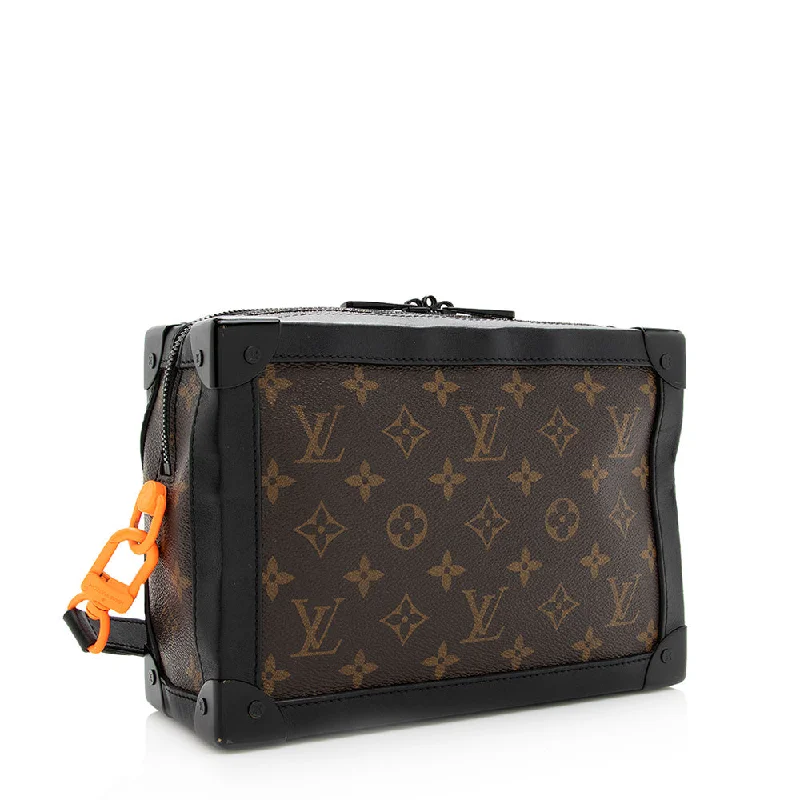 Louis Vuitton Petite Malle bags with a hard - shell structure for uniquenessLouis Vuitton Monogram Canvas Solar Ray Small Trunk Bag (20494)