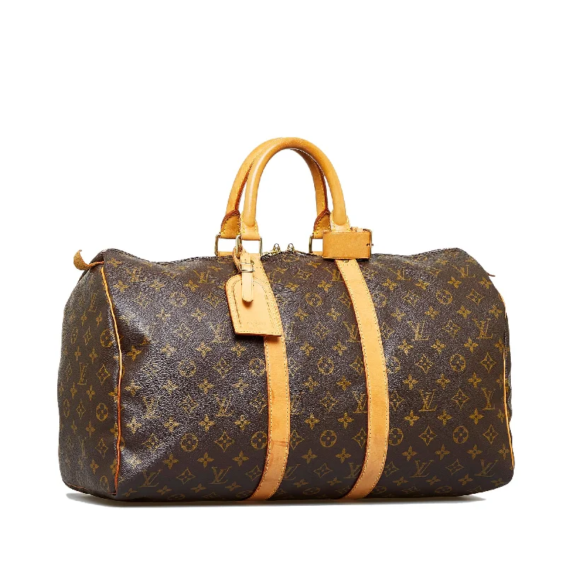 Louis Vuitton backpacks with a sleek, minimalist design for styleLouis Vuitton Monogram Keepall 45 (SHG-8YkkSc)