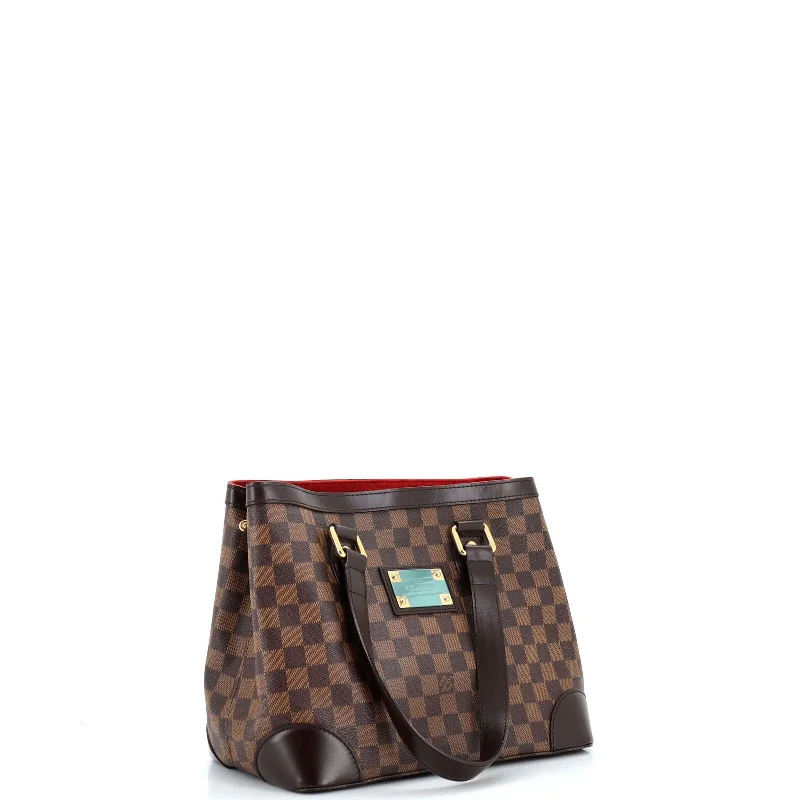 Louis Vuitton Alma bags with a leather - wrapped handle for a luxurious feelLouis Vuitton Hampstead Handbag Damier