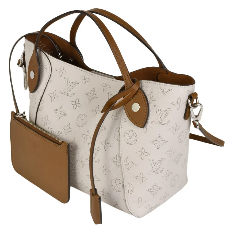 Louis Vuitton bags with a zippered interior pocket for better organizationLOUIS VUITTON Hina PM Monogram Mahina Blume Leather Handbag Shoulder Bag M55551