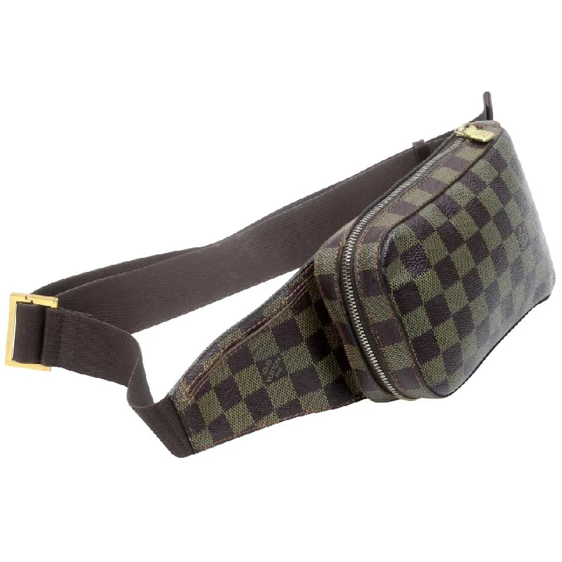 Louis Vuitton handbags with a beaded trim for a touch of glamourLouis Vuitton Géronimos Damier Ébène Canvas Crossbody Bag LV-0204N-0009