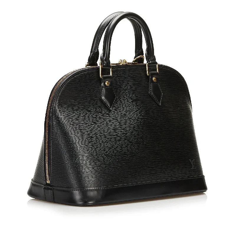 Ladies Louis Vuitton Petite Malle bags with a star - shaped charm for cutenessLouis Vuitton Epi Alma PM 35586)