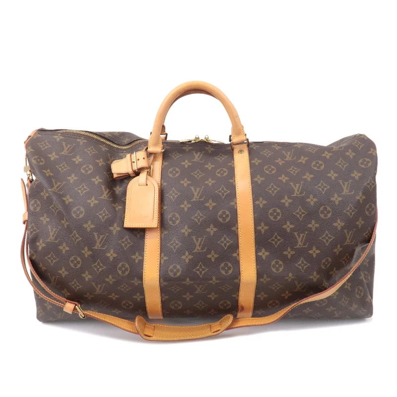 Louis Vuitton bags with a detachable mobile phone holder for convenienceLouis Vuitton Monogram Keep All Bandouliere 60 Bag M41412