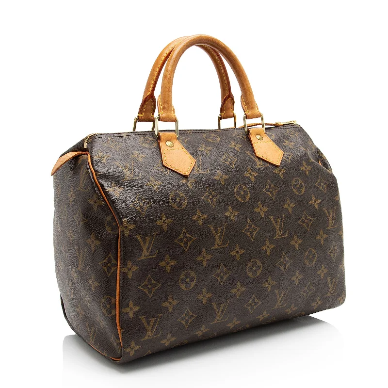 Louis Vuitton bags with a front - flap pocket for quick - access itemsLouis Vuitton Monogram Canvas Speedy 30 Satchel (ru909w)