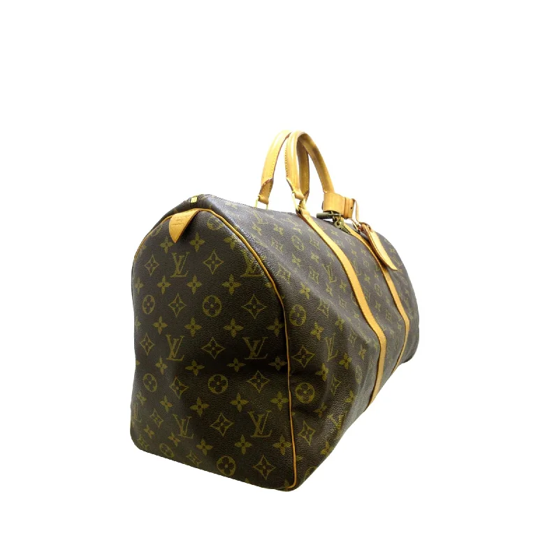 Louis Vuitton tote bags with a double - handle and shoulder - strap optionLouis Vuitton Monogram Keepall 50 (SHG-36355)