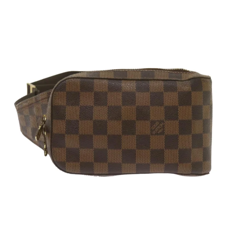 Louis Vuitton bags with a front - zip pocket for small items like keysLOUIS VUITTON Geronimos Shoulder Bag