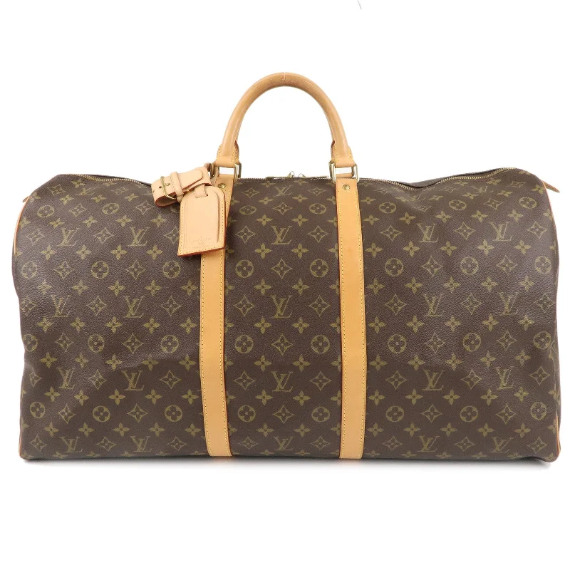 Louis Vuitton tote bags with a spacious interior and multiple pocketsLouis Vuitton Monogram Keep All 60 Boston Travel Bag M41422