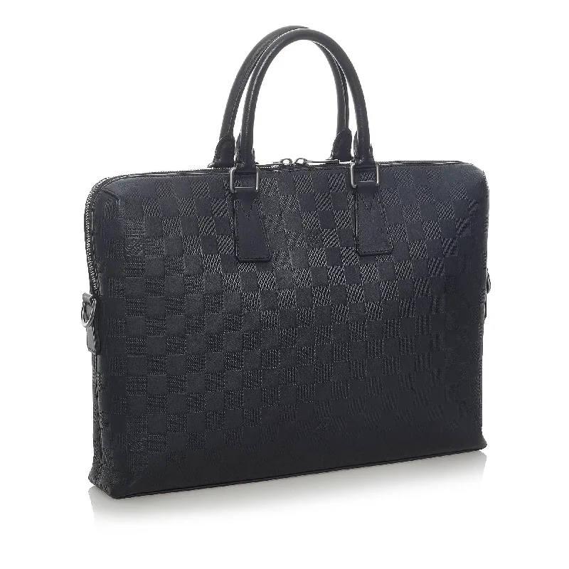 Louis Vuitton Twist bags with a snakeskin - effect panel for a bold lookLouis Vuitton Damier Infini Porte Documents Jour (33416)