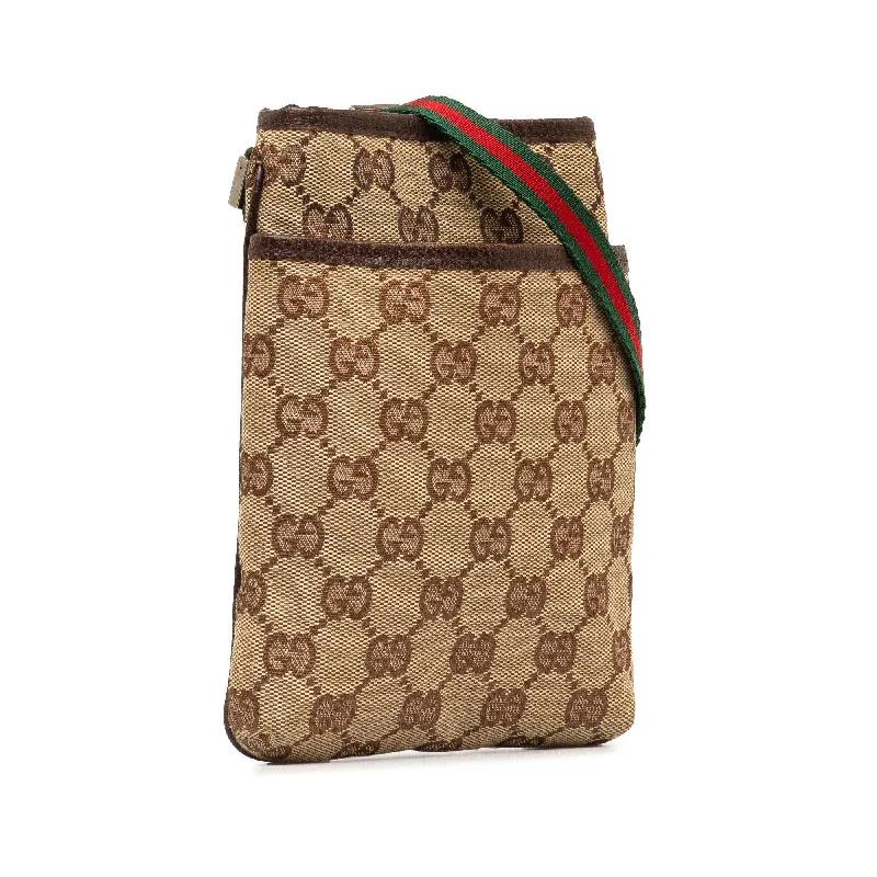 Ladies Gucci handbags with a detachable coin purse insideGucci Mini GG Canvas Web Crossbody Bag (1cLFGf)