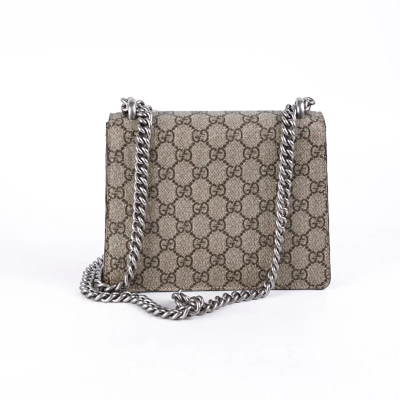 Ladies Gucci shoulder bags with a magnetic - closure flapGucci Mini Dionysus GG Supreme