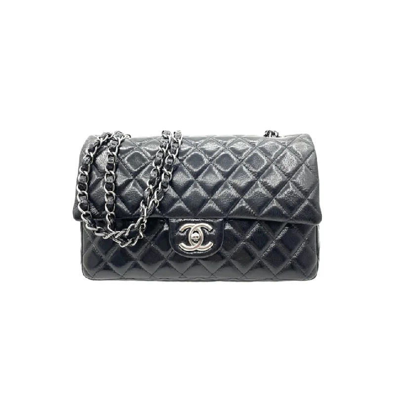 Chanel New Arrival Handbag with Gold HardwareMedium Double Flap Calfskin Black SHW