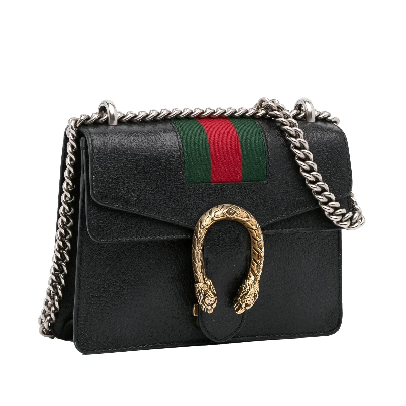 Women Gucci bags with a snap - button closure and a decorative charmGucci Mini Dionysus Web Crossbody (lWOKqZ)