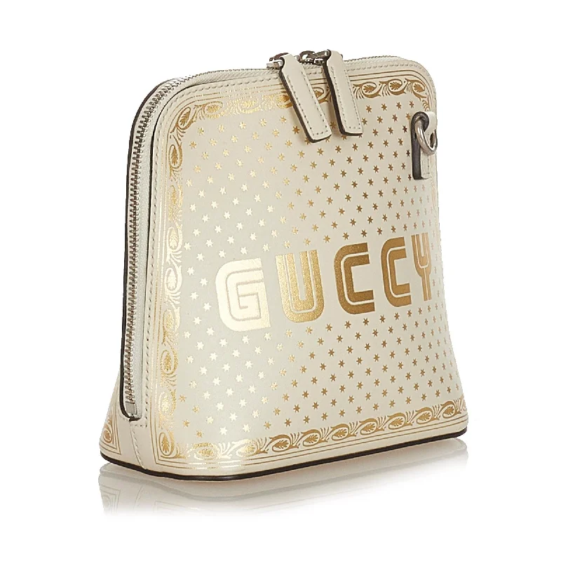 Women Gucci crossbody bags with a woven leather strapGucci Mini Guccy Sega Crossbody Bag (31957)