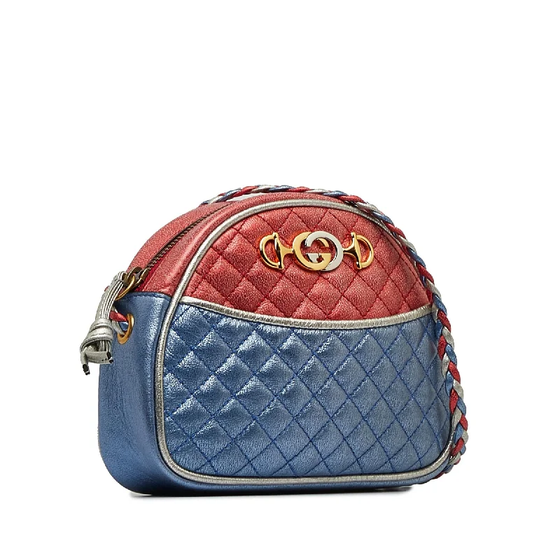 Gucci tote bags for women with a water - resistant coatingGucci Mini Trapuntata GG Crossbody Bag (CT1I91)