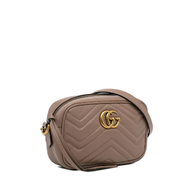 Women Gucci bags with a detachable mobile phone holderGucci Mini GG Marmont Matelasse Crossbody (G4ySXO)