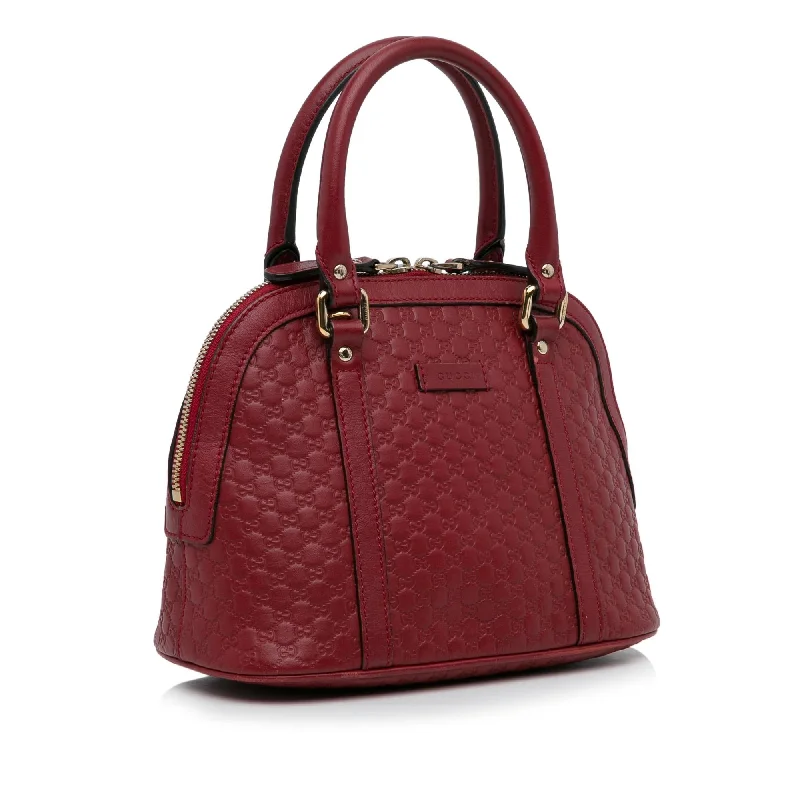 Gucci tote bags for women with a double - handle designGucci Mini Microguccissima Dome Satchel (SrH2Yo)