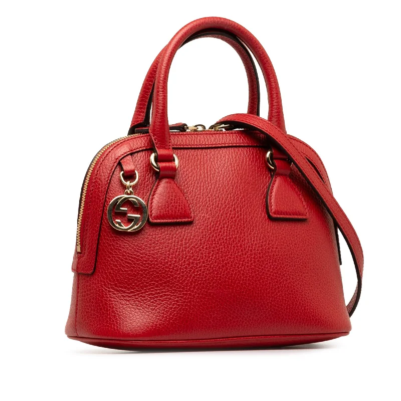 Medium - sized Women Gucci handbags for everyday useGucci Mini GG Charm Dome Satchel 5aHUiP)