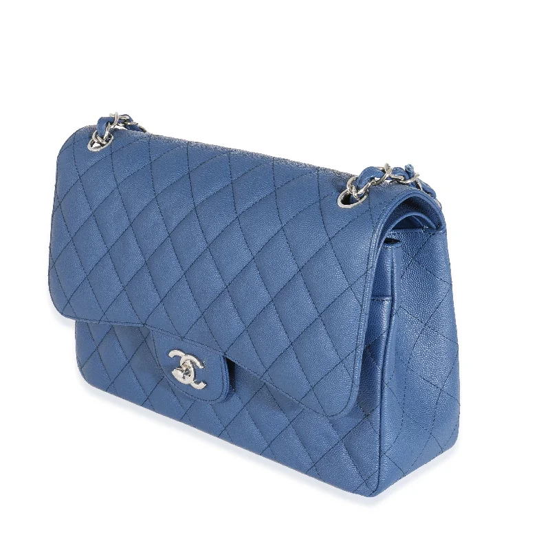 Chanel bags for those who value investment piecesChanel 18C Navy Caviar Jumbo Classic Double Flap Bag