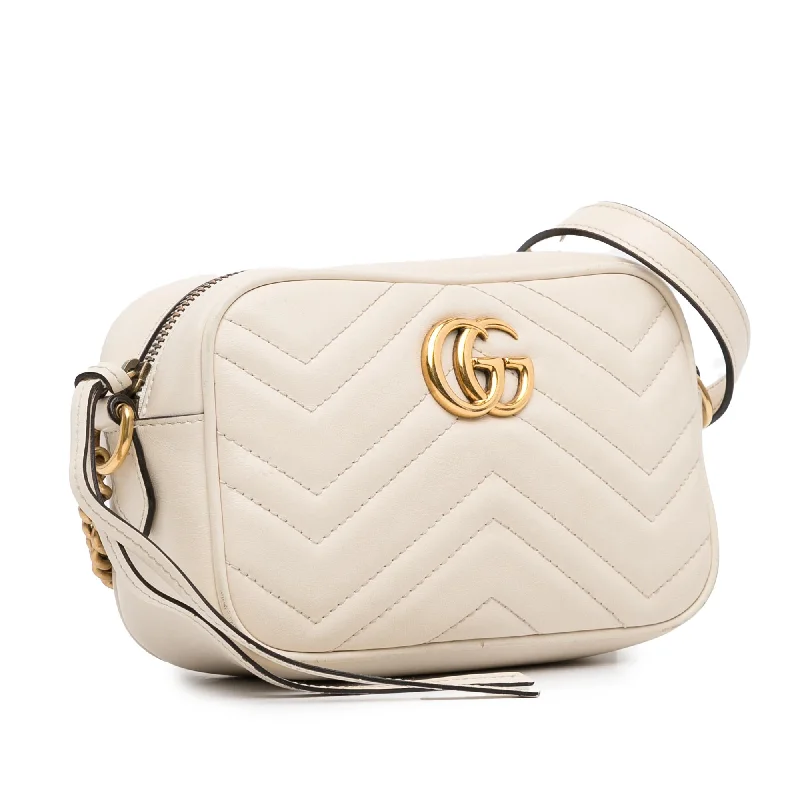 Women Gucci crossbody bags with a keychain holderGucci Mini GG Marmont Matelasse Crossbody Zpsdpz)