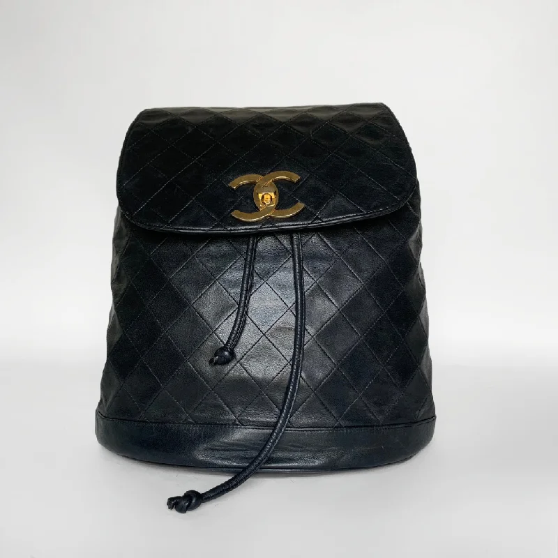 Chanel bags with exclusive seasonal designs and materialsChanel CC Backpack Lambskin Leather