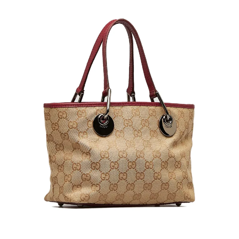 Women Gucci tote bags in GG Supreme canvas for a branded feelGucci Mini GG Canvas Eclipse Handbag (jeFOKU)