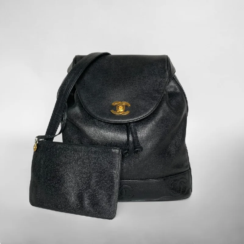 Chanel bags with the perfect balance of luxury and functionalityChanel CC Backpack Caviar Leather